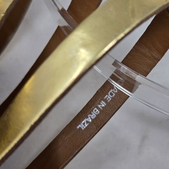 TORY BURCH Alexis Metallic Gladiator Ankle Strap Sandals - Picture 8 of 12